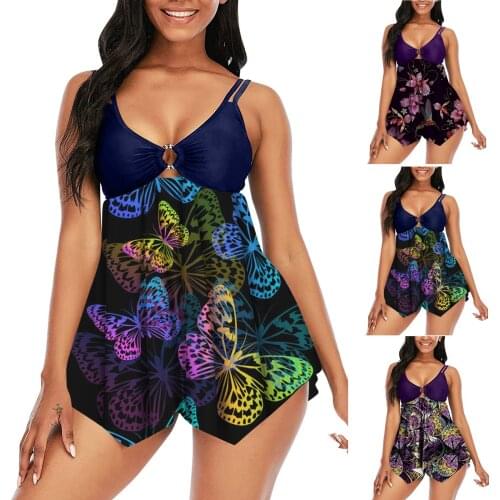 SAGACE Suspender printing split sexy bikini 2021 summer womens swimsuit new fashion trend U-neck womens swimming Spa купальник