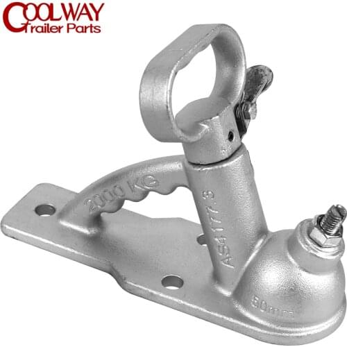 2000KGS 3 Holes Casting Trailer Coupler Coupling AU Style Connector Fits 50mm Hitch Ball RV Camper Caravan Accessories Parts