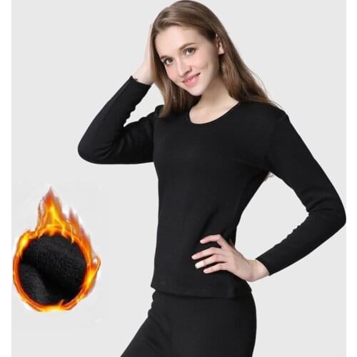 2018 Winter Thick Women Thermal Underwear sets Shirts+Pants Long Johns Men Keep warm tmall