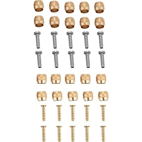 Bike Hydraulic Disc Brake Hose Olive Connector Insert Silver 10 Set Stainless Steel Bike Disc Brake Olive Insert For SHIMANO