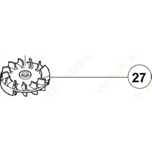 Fan for HITACHI FSV10SA 323316 Orbital Sander Power Tool Accessories Electric tools part