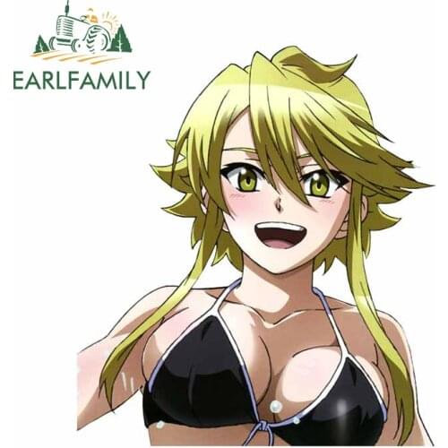 EARLFAMILY 13cm x 11.8cm for Akame Ga KILL Leone Vinyl Car Stickers Anime Body for Car Windshield Waterproof Vehicle Decal