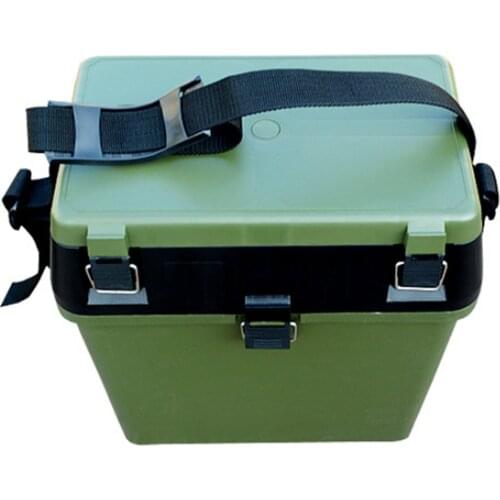 Military Green Fishing Box Toolbox With Strap Hand Fishing With Fishing Gear Tool Box Seat Belt Buckle Design