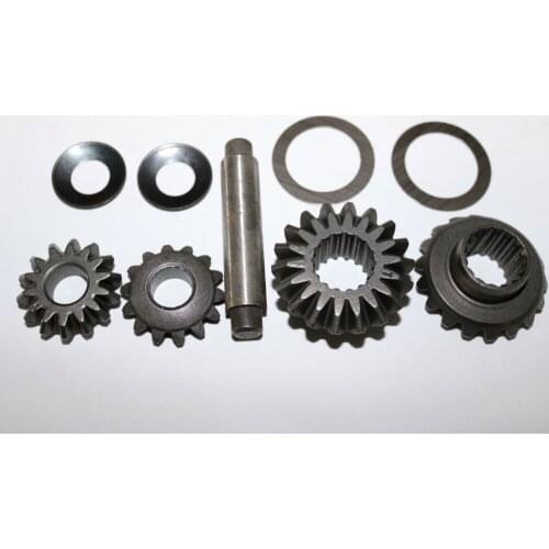 1Set-Tricycle Motor Differential Speed Steel Gear Rear Axle Gear Set(14T+18T+Shaft+Gasket)