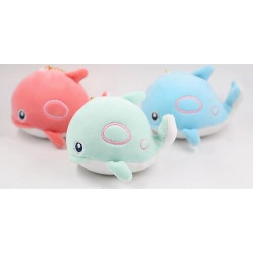 12CMSuper cute and fashionable plush pendant key chain Sea whale gift manufacturers direct wholesale prices boutique