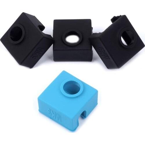 4pcs 3D Printer Silicone Sock Heater Block Silicone Cover MK7 MK8 MK9 Hotend Heater Protect for Creality CR-10 Mini S4,S