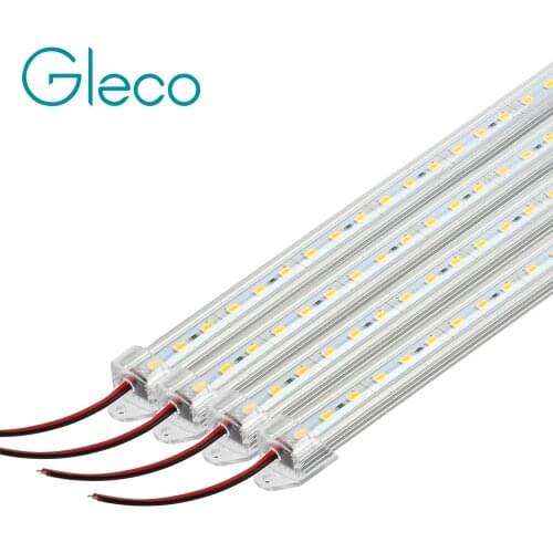 4PCS 50CM LED Bar Light 5730 5630 36LEDs DC12V Hard Rigid LED Strip Bar Light 5730 with U Aluminium shell +pc cover