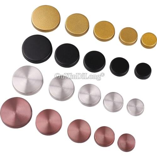 500PCS Black/Gold Stainless Steel Decorative Covers Advertisement Nails Acrylic Glass Fasteners Mirror Nails Ceramic Tile Screws