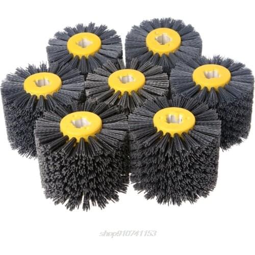 Deburring Abrasive Wire Drawing Round Brush Head Polishing Grinding Buffer Wheel N13 20 Dropshipping