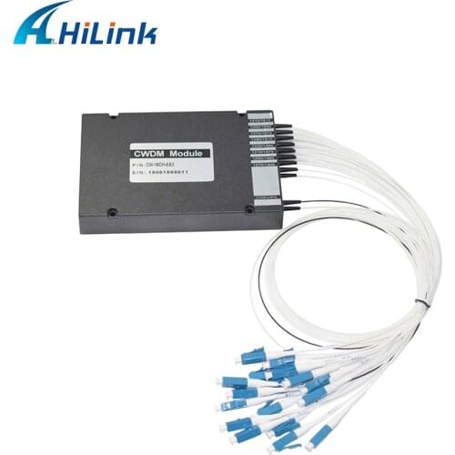 ABS 16CH Channels CWDM Mux Demux Module , single/duplex Fiber 1270-1610nm LC/UPC 20nm Multiplexer