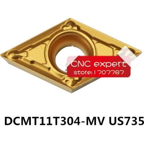 Free shopping 10PCS DCMT11T304-MV US735/DCMT11T308-MV US735,Insert SDJCR/SDACR,Applicable stainless steel