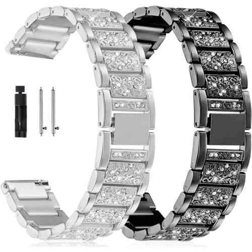 20mm 22mm Diamond Metal Wrist Strap for HUAWEI Watch 3 3Pro Band Bracelet for Huawei GT 2 42/46mm GT2 Pro Stainless Watchband