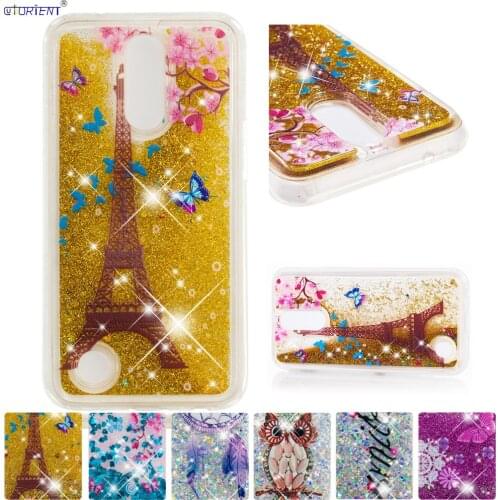 For LG K10 2017 Cute Glitter Quicksand Case for LG K20 V K20 Plus Bling Dynamic Liquid Soft Silicone Bumper Cases LGM250 LGM250N