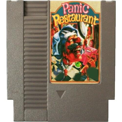Hot Sale!72 Pins 8 Bit Game Card - Panic Restaurant