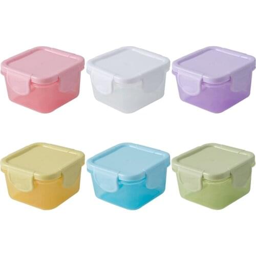 BPA Free Baby Food Storage Containers Baby Milk Powder Container Kids Snack Box Portable Food Storage Fresh Cup 60 ml