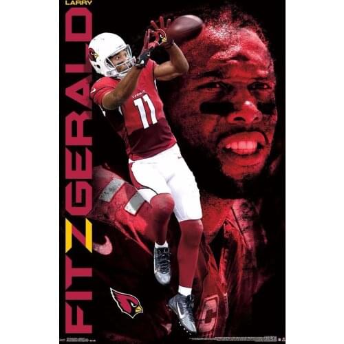 Larry Fitzgerald Football Player 2 Silk Cloth Poster Art Bedroom Decoration