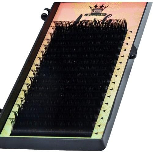 MASSCAKU Eyelash Extension Makeup Cilios 16 Rows/case 8~20 Individual Eyelash Natural Synthetic Mink Lashes