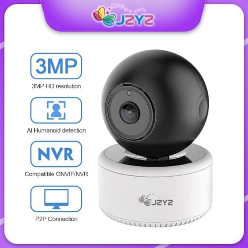 JZYZ Smart Home Mini Camera Wifi ONVIF Motion Detection Information Push PTZ Voice Intercom Infrared Night Vision Surveillance