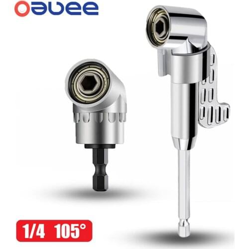 Oauee105 Angle Screwdriver Set Socket Holder Adapter Adjustable Bits Drill Bit Angle Screw Driver Tool 1/4'' Hex Bit Socket