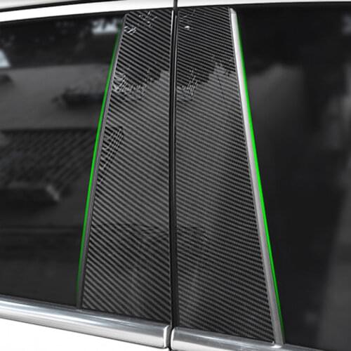 6PCS For Mercedes Benz A Class W177 A180 A200 A220 A250 2019+ Car Accessories Window B C Middle Column Pillar Strip Trim Sticker