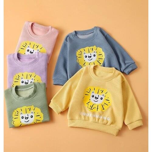 2021 Autumn Winter Baby Girls Knitted Sweater Kids Boys Knit Sweatshirts Long Sleeve Tops Toddler Childrens Pullover Clothes