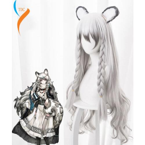 Game Arknights Cosplay Wigs Pramanix Cosplay Wig Heat Resistant Synthetic Wig Hair Halloween Party Anime Cosplay Wig