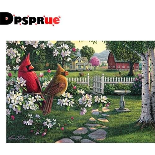 Dpsprue Full Square/Round 5D Diy Diamond Painting Cross Stitch "Animal Bird" Diamond 3D Embroidery Mosaic Home Decor Gift D013