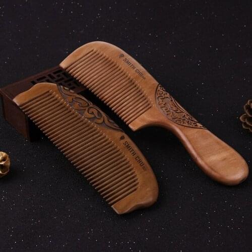 Peach wood comb smooth hair wood comb sandalwood anti-static anti-hair loss comb