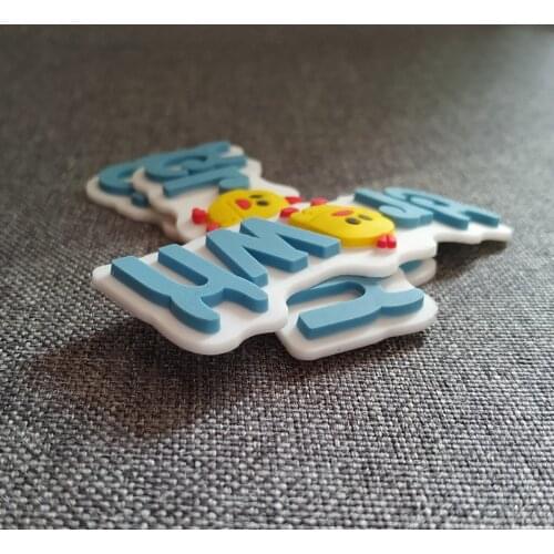 Customized Rubber Labels, PVC Material 3D Effect Logo For Sewing, Soft Silicone Patch With Embossed Logo On Shoes, Clothes, Bags