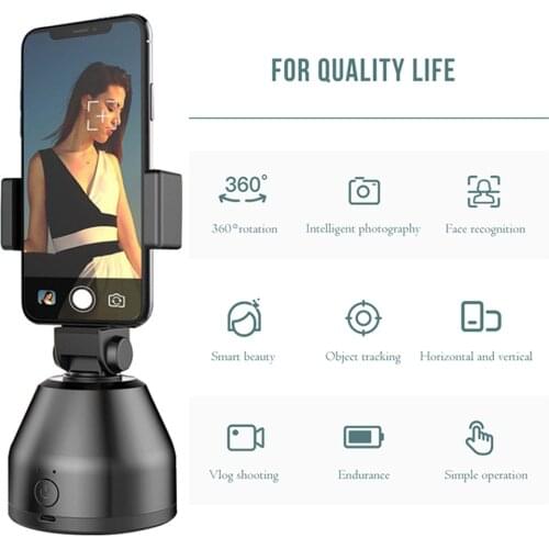 New Selfie stick tripod 360° rotating facial objects to automatically shoot smart AI gimbal stand for iPhone Xiaomi Huawei