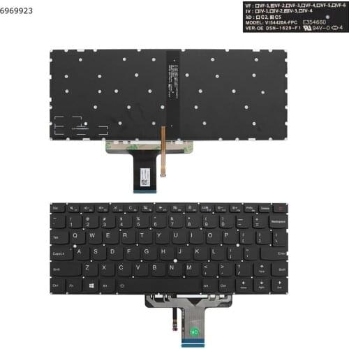 US Version Replacement Keyboard for Lenovo Ideapad 710S-13IKB 710S-13ISK Air 13 Pro 13.3' Laptop BLACK With Backlit No FRAME