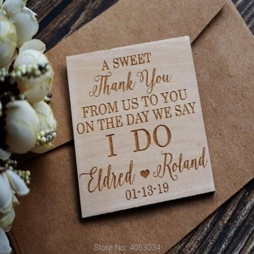 Thank You Wedding Favors, Wedding Favor Magnet, Bride, Groom, Gift, Save the Date, Gifts for guests, I DO
