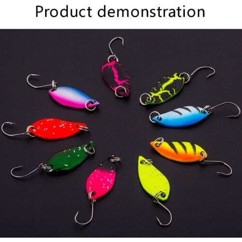 Single Hook Scoop-Shnner Sequins Hard Lures Rotating Spinner Fishing Lure Fishing Tackle For Bass Perch Artificial Hook