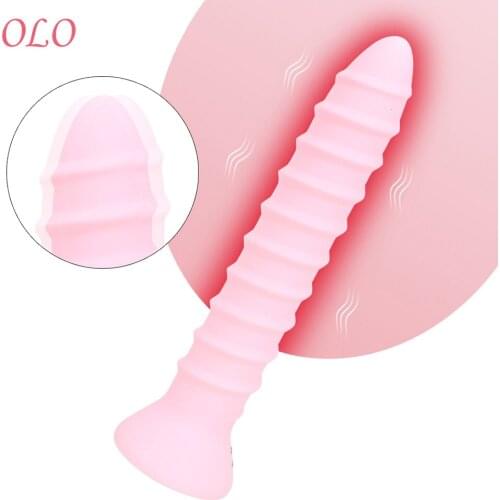 OLO 7/8 inch Screw Shape Vibrator Silicone Clitoris G-spot Stimulator Masturbator Erotic Sex Toys For Women Vagina Massager