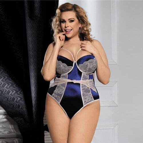 Body Renda Women Lingerie Body Sexy Hot Erotic Open Back Steel Ring Plus Size Sexy Lingerie For Women Bodysuit RS80188