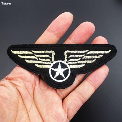 Army Air Force Badge Tactical Ironing Patches Clothes Embroidered Stickers Apparel Appliques Sewing Supplies