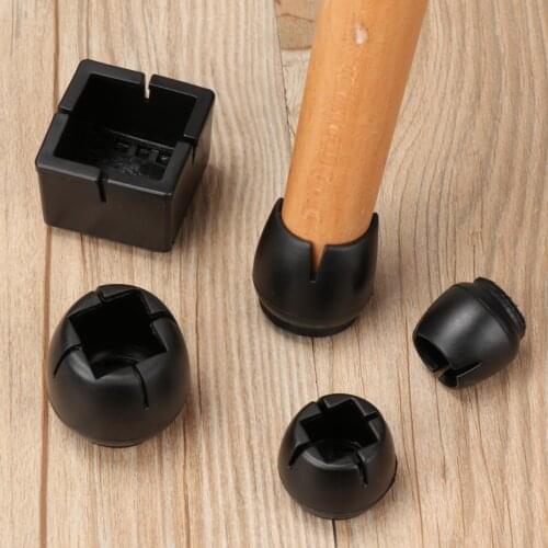 4Pcs Silicone Table Chair Leg Mat Non-slip Table Chair Leg Caps Foot Protection Bottom Cover Pads Wood Floor Protectors