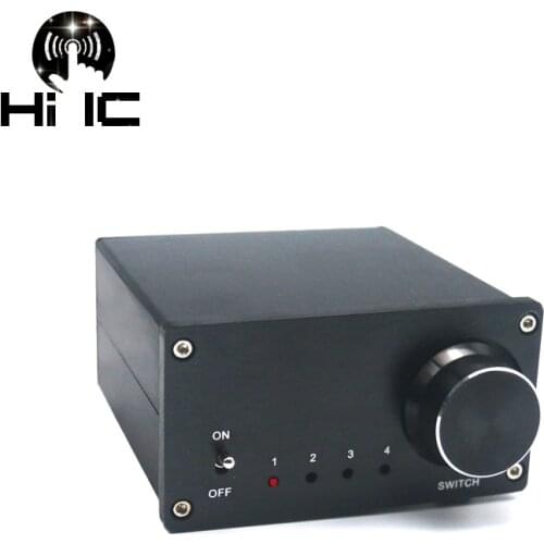 4 Input 1 Output/ 1 Input 4 Output Two-way Audio Signal Switcher Switch Splitter Selector Box Sound with RCA AC100V-240V