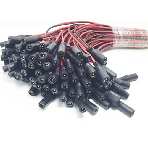 5.5 / 2.1mm DC 12v Female Power Adapter Connector 30cm Extension Cord Cable for CCTV / LED / Light
