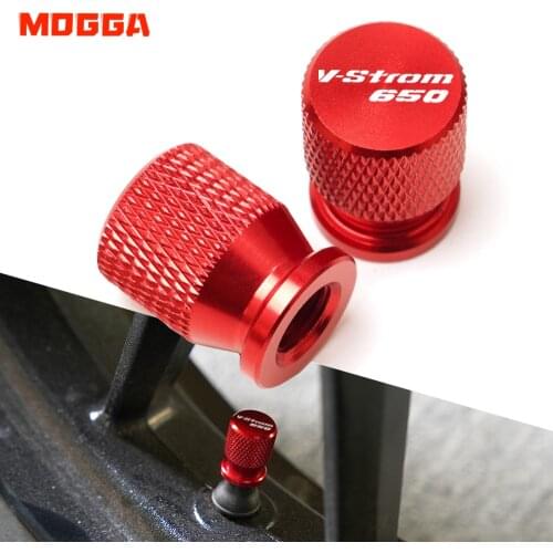 For SUZUKI V-Strom Vstrom 650 DL650 DL 650/XT Motorcycle Accessories CNC Vehicle Wheel Tyre Valve Stem Caps Airtight Covers Red