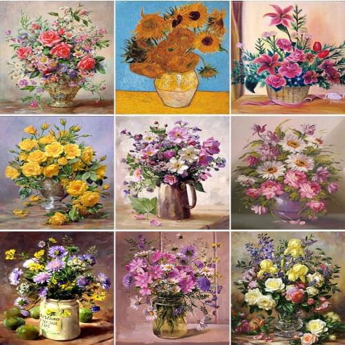 2020 new Photo Custom Full Round Diamond Painting flower 5d Diamond Embroidery Cross Stitch Diamond Mosaic Kits Home Decor Gift