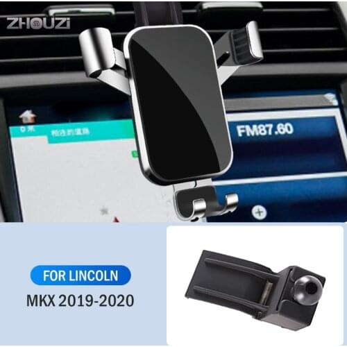Car Cellphone Mobile Phone Holder For Lincoln MKX 2019 2020 Air Vent Mounts Stand GPS Gravity Navigation Bracket Car Accessories