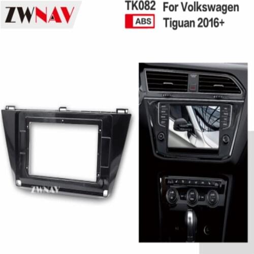 Car Double Din Frame radio Fascia Panel DVD Dash Interior Trim for Volkswagen Tiguan 2016 2017 2018 2019