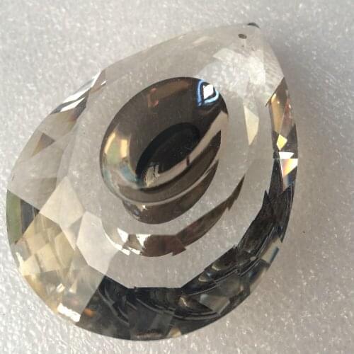 Free shipping Sparkle 76mm Crystal Glass Facted Prisms,Clear Crystals Outdoor Suncatcher For Crystal Lamp and Accessories(50pcs)