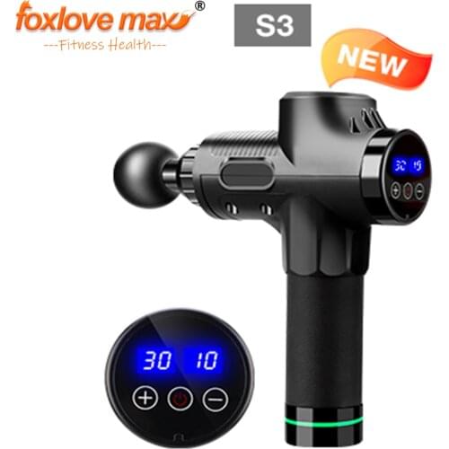 Electric Rlaxyoo Massage Gun S3 30 Gear Fascia Gun Deep Tissue Neck Body Back Muscle Massager Relaxation Pain Relief Exercise