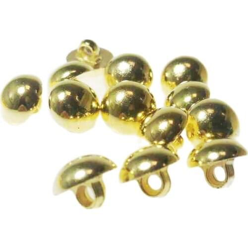 HL 50/100/300pc 12mm electroplated gold button clothing sewing accessories DIY crafts decoration childrens handmade buttons for