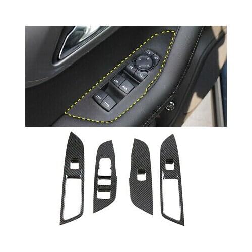 LHD Door Armrest Window Lift Button Cover Trim 4pcs For Chevrolet Blazer 19-20