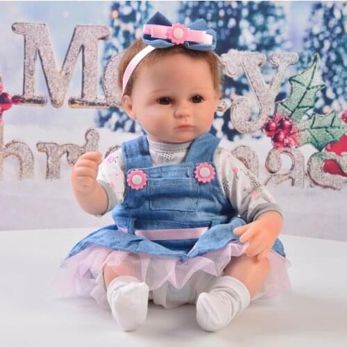 6pcs Adorable Doll Clothes For 16-17in Reborn Girl Baby Dolls Clothing Suit