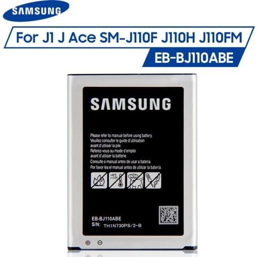 Original Samsung Battery EB-BJ110ABE For Samsung Galaxy J1 J Ace J110 3G version SM-J110F J110H J110F J110FM J1 Ace 1900mAh