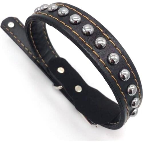 Fashion PU leather Dog Cat Collar Durable Collar for Small Medium Large Dogs Collar Leash for Dogs Cats Pet Supplies HighQuality